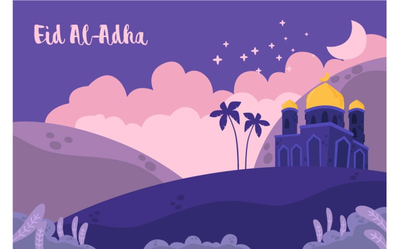 Eid Al-Adha Mubarak Pozadí obrázku