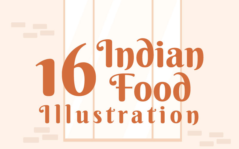 13 Indisk matillustration