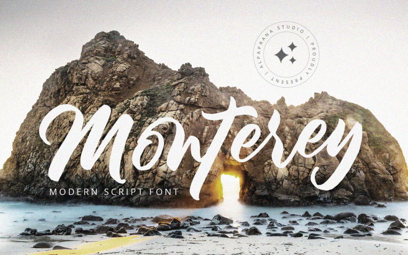 Monterey - Modern Komut Dosyası Yazı Tipi