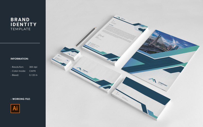 Branding levélpapír tervezősablon