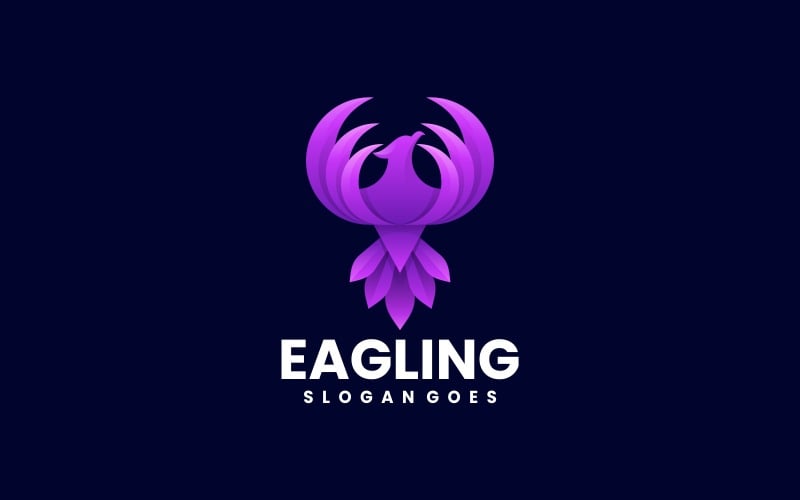 Vector Eagle Gradient Logo 1