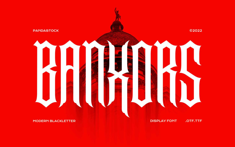 Дисплейний шрифт Banxors Blackletter