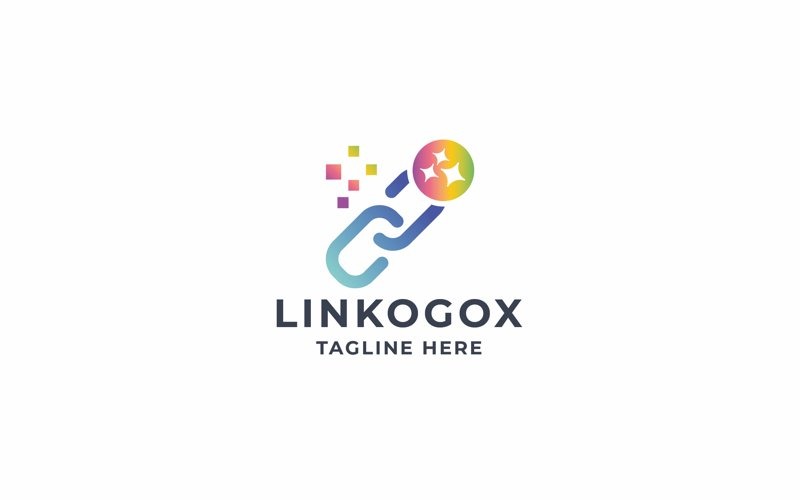 Profesjonalne logo Pixel Link Go