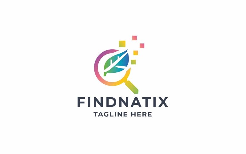 Professionell Digital Nature Find Logo
