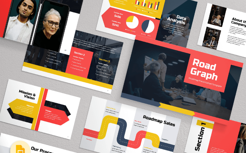 Proje Yol Haritası Sunumu Google Slayt Şablonu