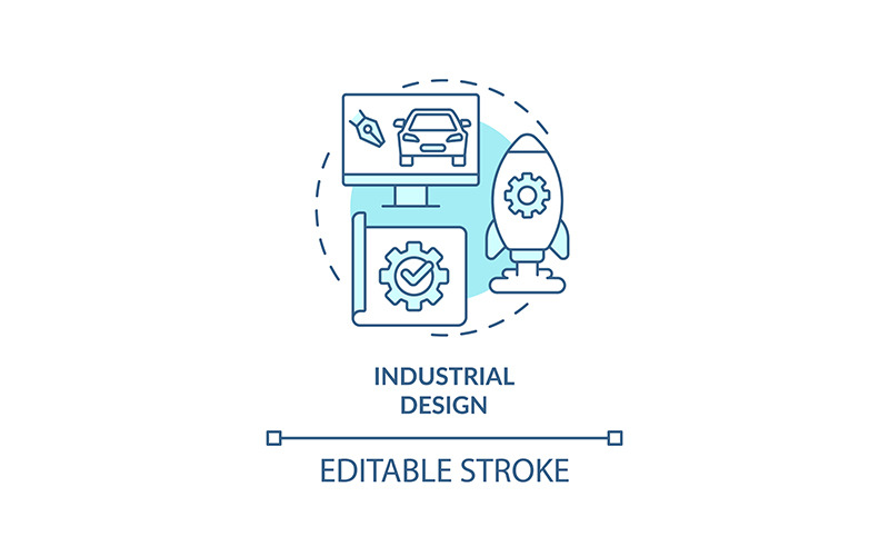 Industriell design turkos konceptikon
