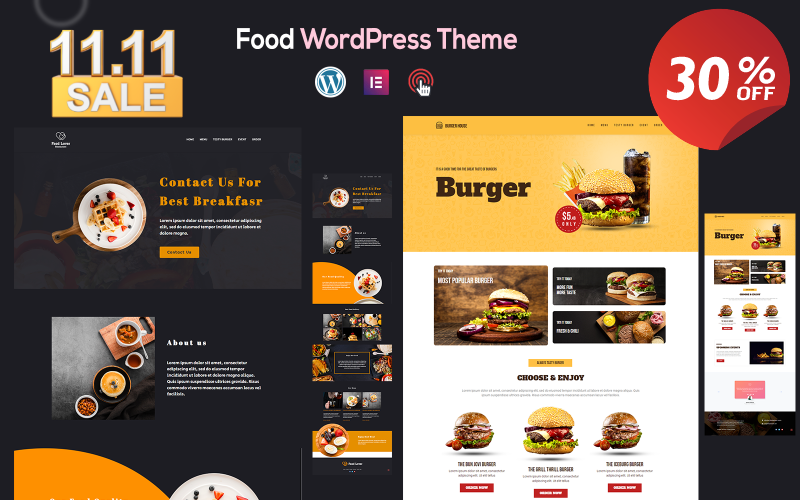 Burger House - Thème WordPress pour restaurant de hamburgers