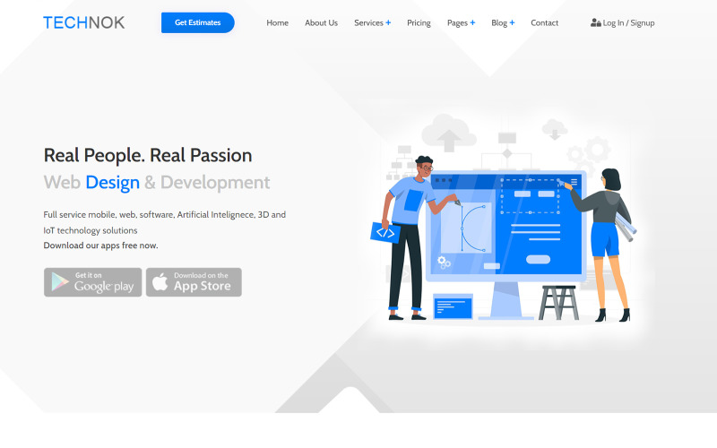 Technok- Software Company and Technology Website Template