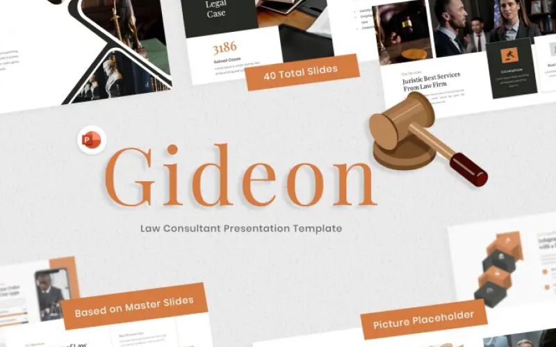 Gideon - Modelo de PowerPoint de Consultor Jurídico