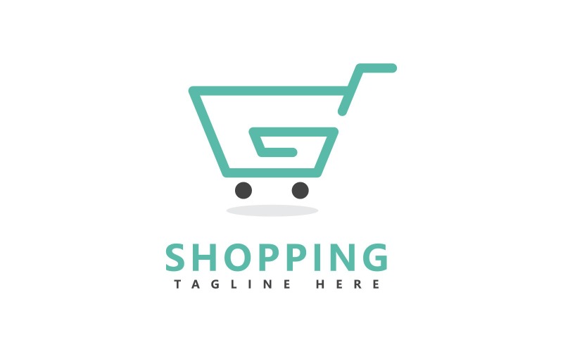 Modelo de Design de Logotipo Vetorial de Compras V2