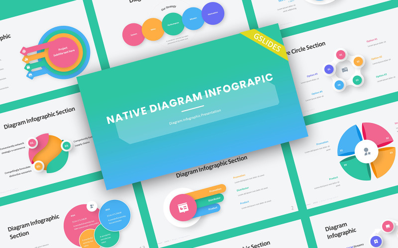 Native Diagram Infographic Google Slides Template