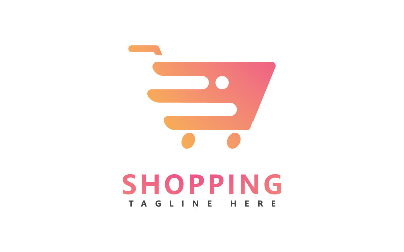 Shopping-Vektor-Logo-Design-Vorlage V3