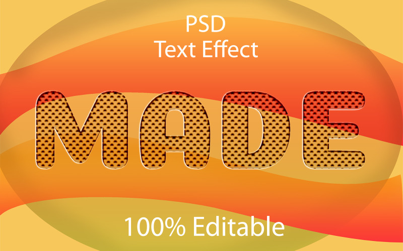 Vyrobeno | Realistický vyrobený upravitelný textový efekt PSD | Moderní Made Psd Textový efekt
