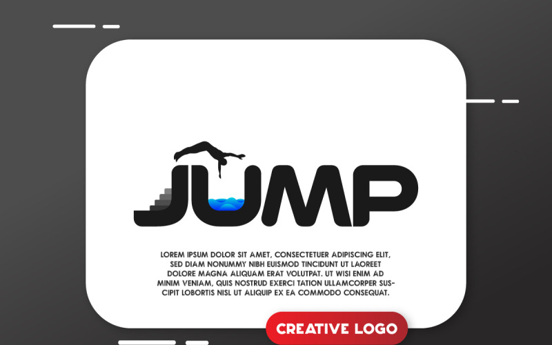 Kreativ logotypdesign Premium vektormall
