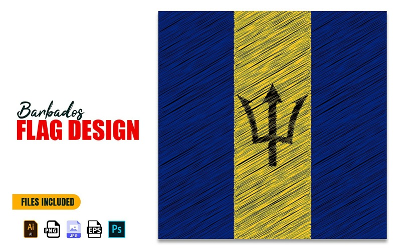 30 listopada Barbados Dzień Niepodległości Flaga Projekt Ilustracja