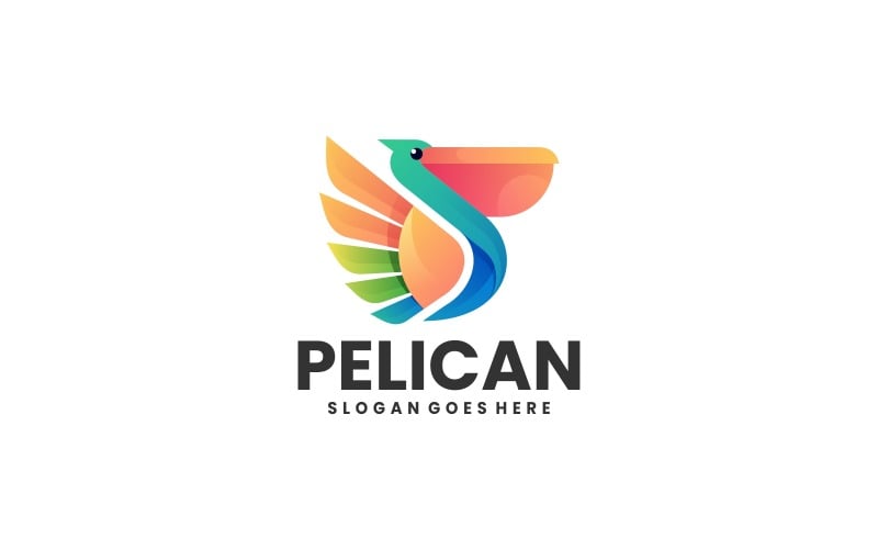 Logo colorato sfumato pellicano Vol.2