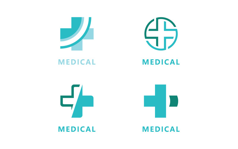 Medical Care Vector Logo Design Mall V10