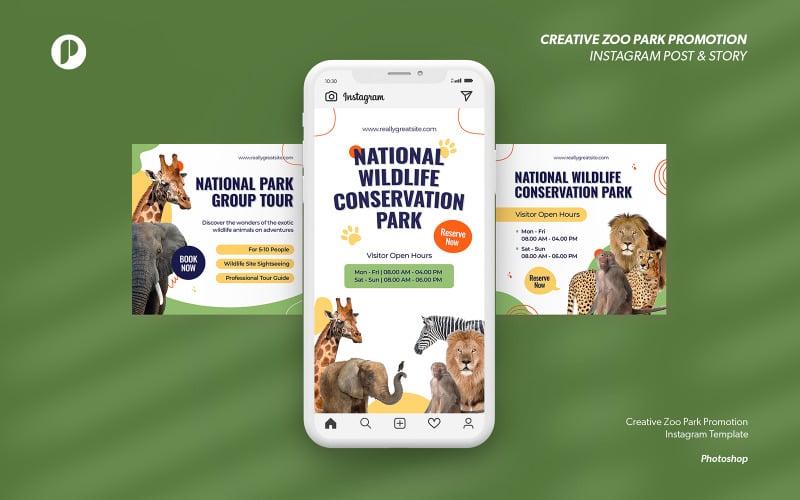 Canlı Yaratıcı Hayvanat Bahçesi Parkı Promosyonu Instagram