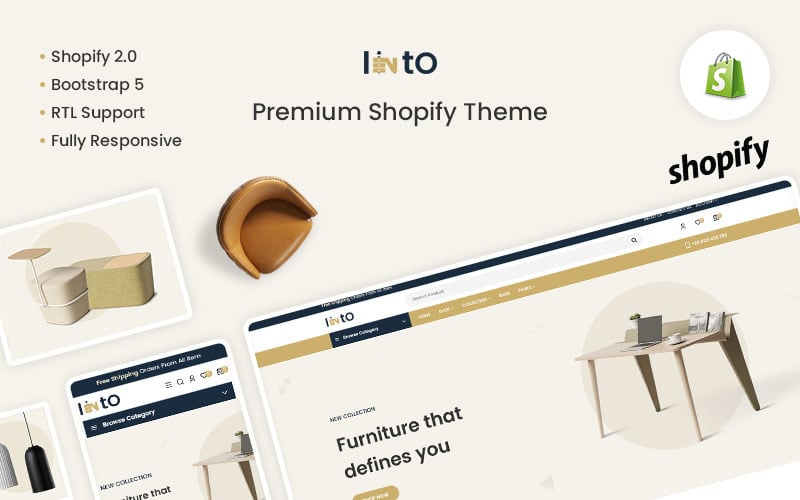 Into – Das Premium-Shopify-Theme für Möbel und Innenausstattung