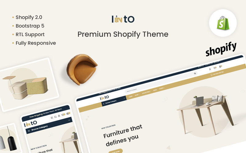 Into - The Furniture & Interior Premium Shopify-tema