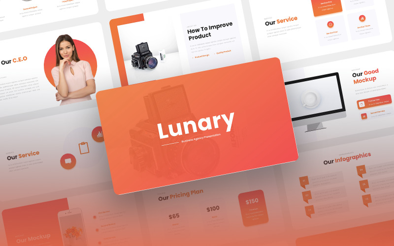 Lunary - 商务机构的PowerPoint模板