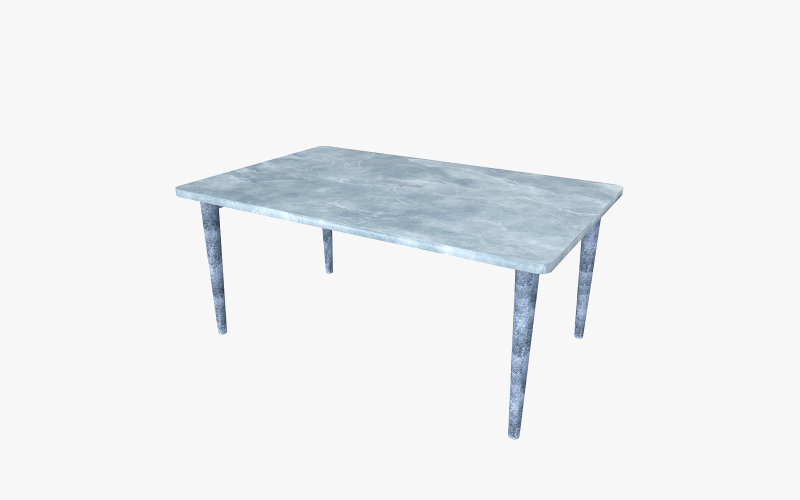 Stół w stylu lodowym Model 3D Low-poly