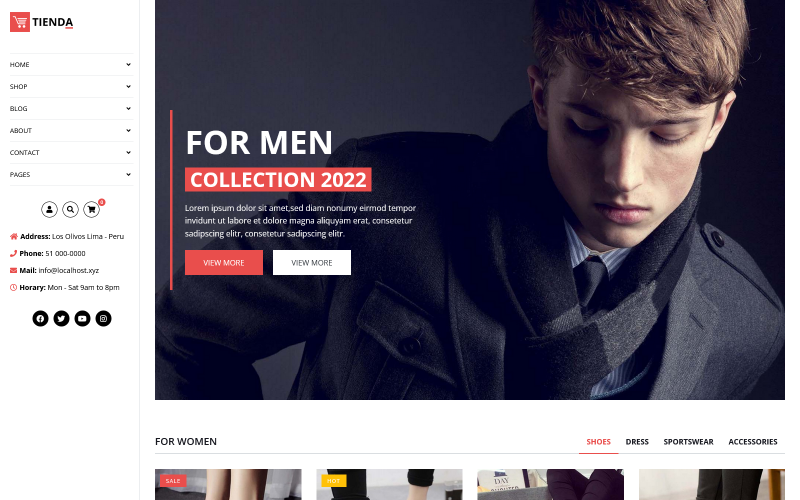 Tienda — шаблон Joomla 4 и 5 для электронной коммерции