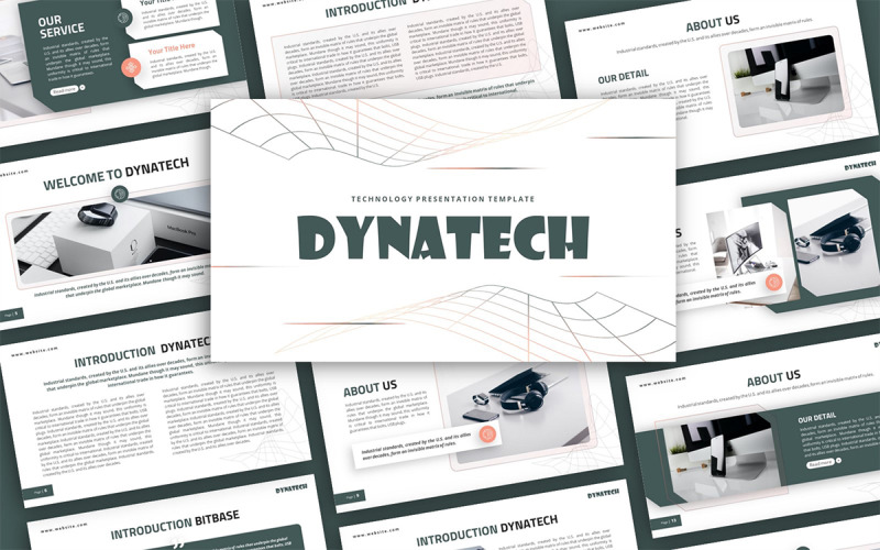 Dynatech Technology Multipurpose PowerPoint prezentační šablona
