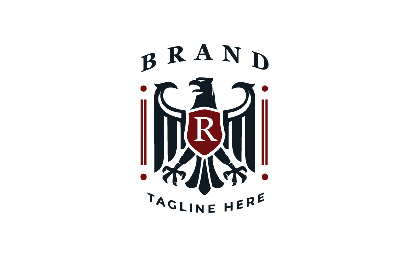 Eagle Heraldic Logo - mitologia Animal