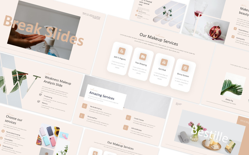 Bestille Makeup Artist & Frisyr Google Slides Mall