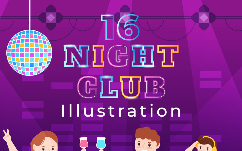 15 Nachtclub Illustratie