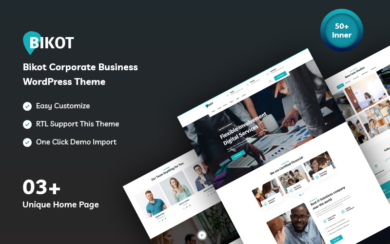 Bikot - Corporate Business WordPress-tema