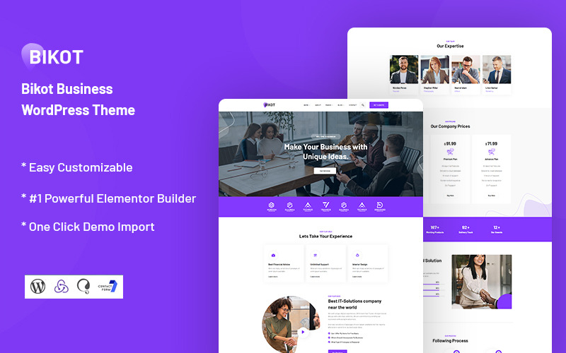 Bikot - Tema WordPress responsivo para negócios