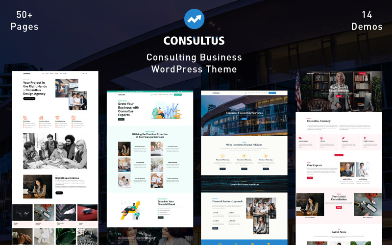Consultus - Zakelijk advies Financiën WordPress Thema
