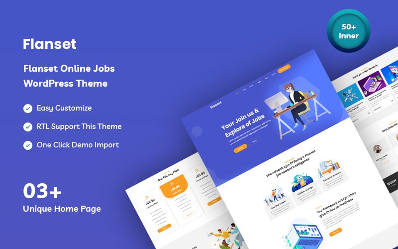 Flanset - WordPress-Thema für Online-Jobs