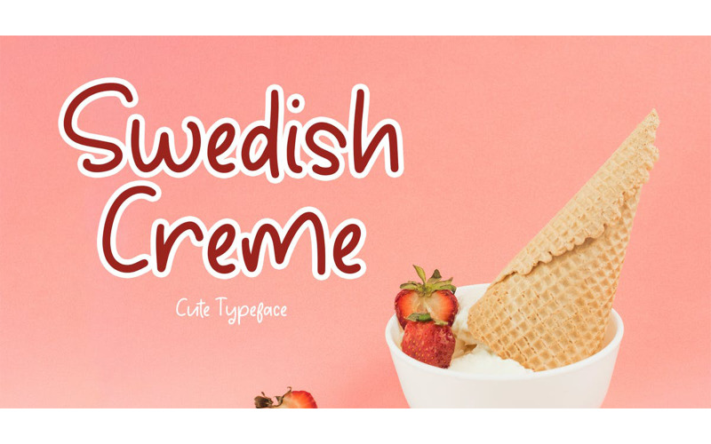 Swedish Creme Cute Typeface Font