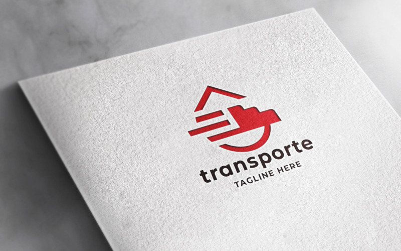 Transport lastbil leverans logotyp