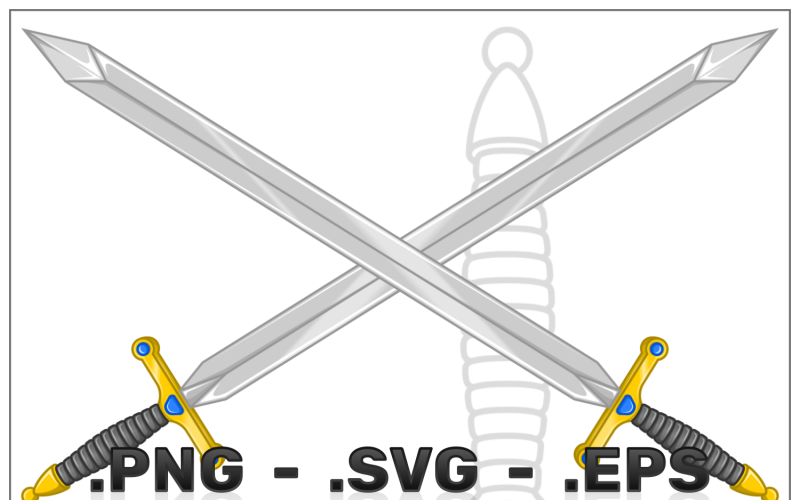 Vektor, Design, Von, Verschieden, Art, Von, Mittelalterlich, Swords