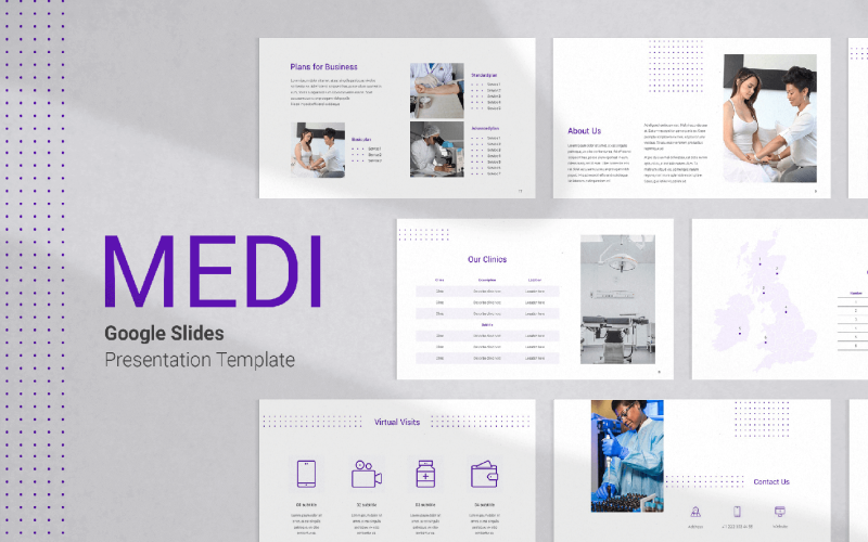 Google Slides-Vorlage für Krankenversicherungspräsentationen
