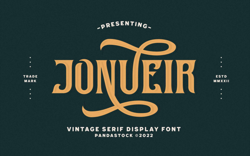 Jonueir Vintage Serif Display Font