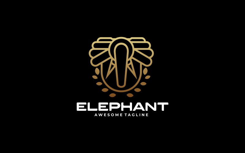 Logo linii luksusowej słonia