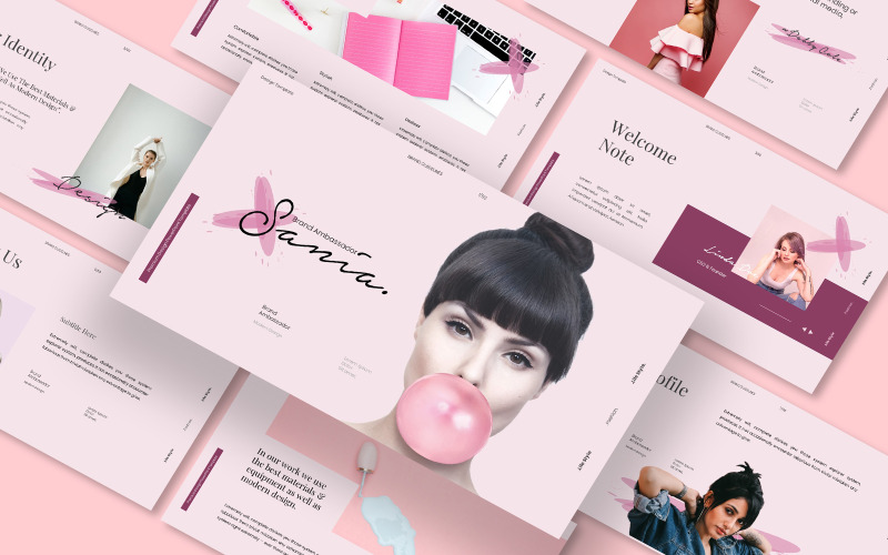 Sania Ultimate Brand Guideline Шаблон Powerpoint