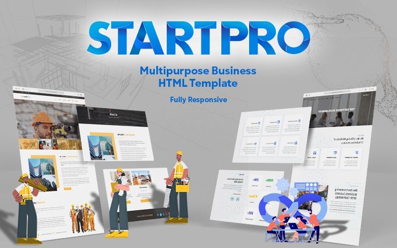 StartPro - многоцелевой бизнес HTML шаблон