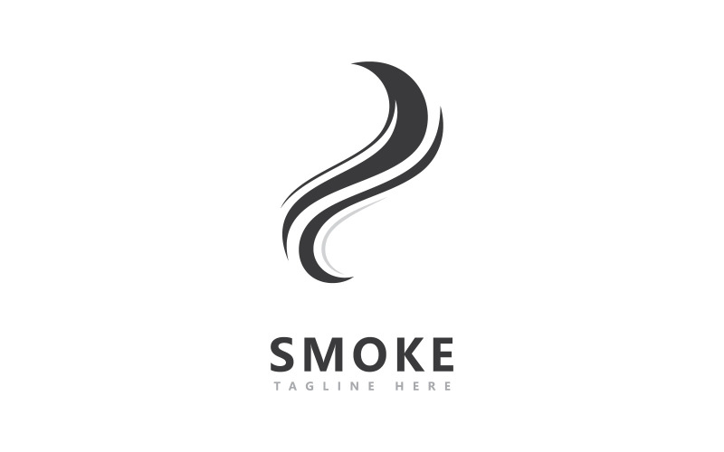 Modelo de design de logotipo de vetor de fumaça V3