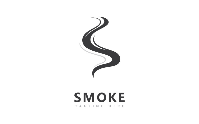 Smoke Vector Logo Design sablon V4