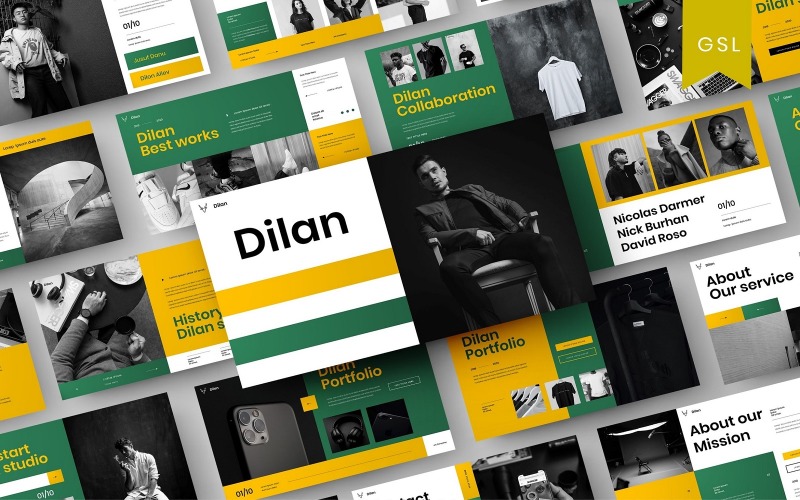 Dilan - Zakelijke Google Slide-sjabloon