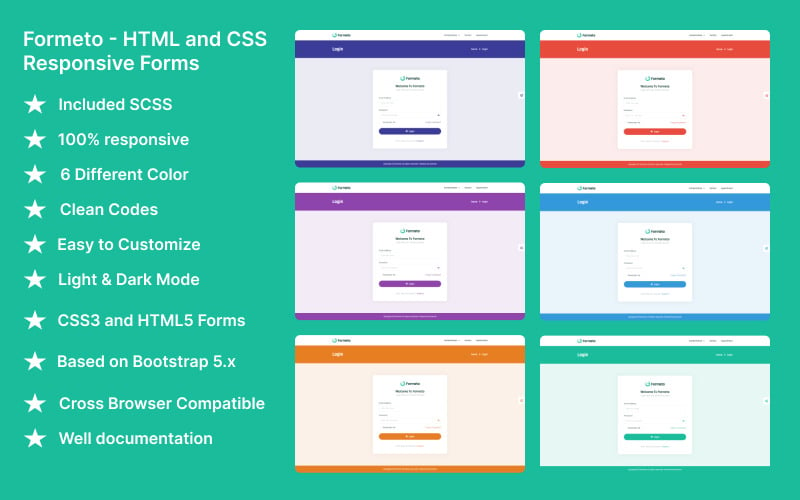 Formeto - Responsive Bootstrap 5 Html Forms Specialty Page