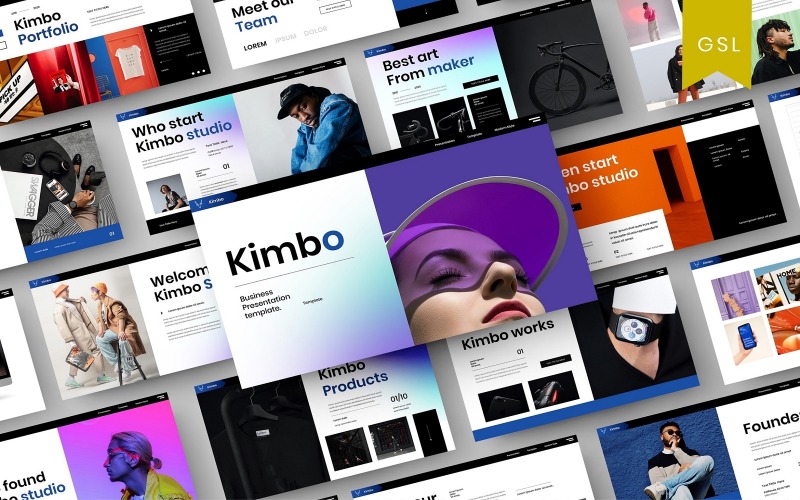 Kimbo – бізнес-шаблон слайдів Google