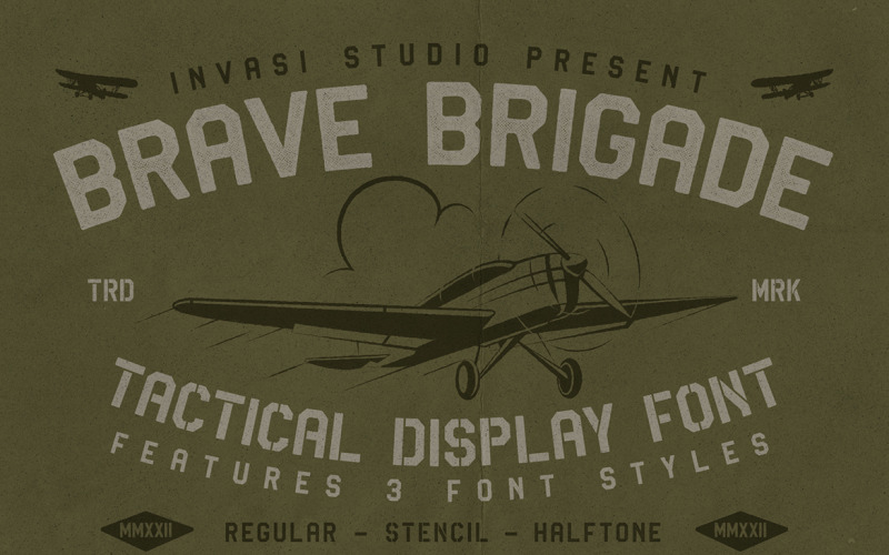 Brave Brigade — czcionka taktyczna
