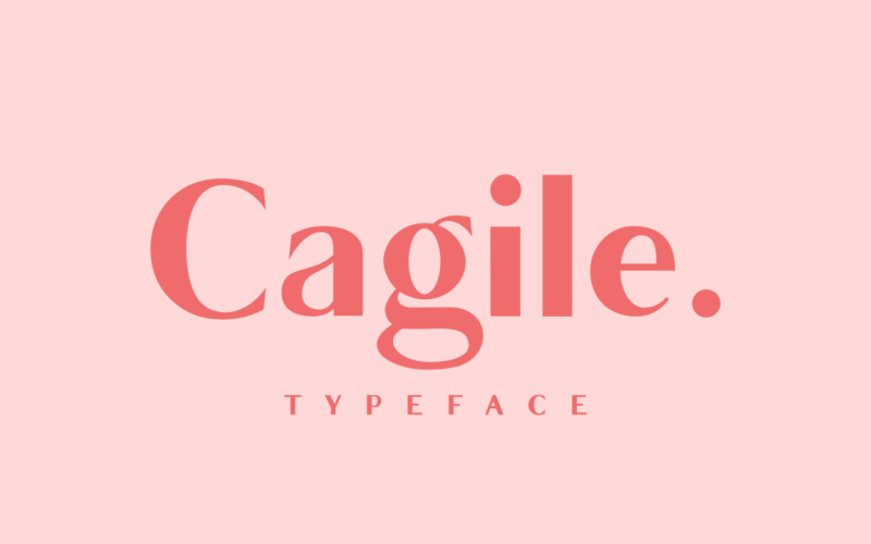 Cagile / 4 Stile ohne Schriftart